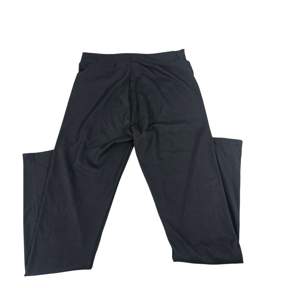 Heron Preston Mens Black Ribbed Logo Patch Leggings‎ Size L USA2017SFNTC